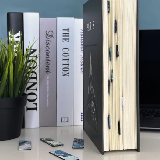 Wrapables Magnetic Bookmarks, Page Marker, Page Clips Reading Supplies (Set of 30), Ocean {5}