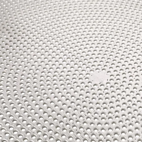 Wrapables Vinyl Metallic Colored Placemats for Weddings, Parties, Special Events (Set of 4), Silver Round Dots {2}