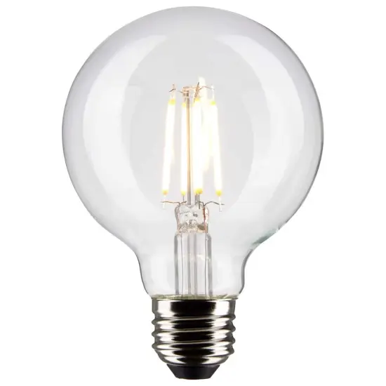 Satco 6w G25 Globe Filament LED 4000K Medium Base Dimmable - 60w equiv Cool White {2}