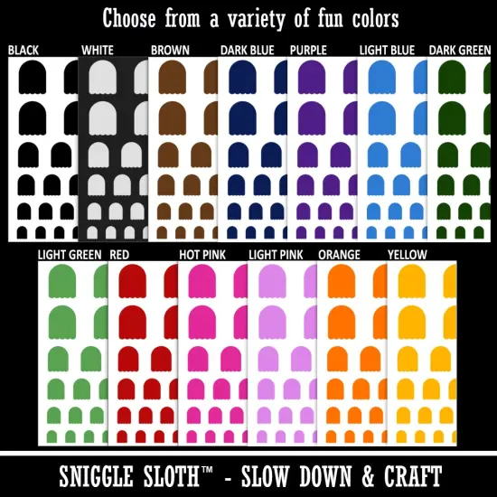 Ghost Solid Halloween Temporary Tattoo Water Resistant Fake Body Art Set Collection Red {3}