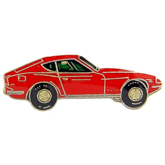1970 Datsun Car Pin Red 1" {1}