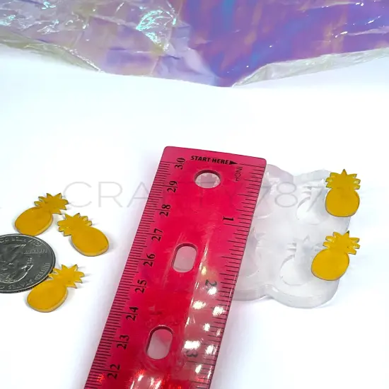 Pineapple Pi&ntilde;a Stud Earring Silicone Mold Mid size (B6) {4}