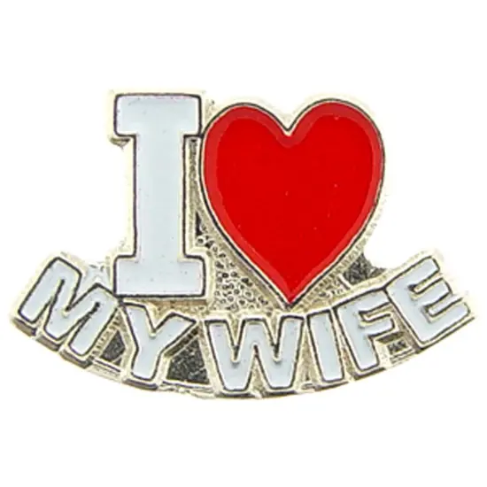 I Love My Wife Pin 1" {1}