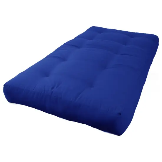 Blazing Needles Renewal 7-inch Twill Twin-size Futon Mattress - Royal Blue - Royal Blue {1}