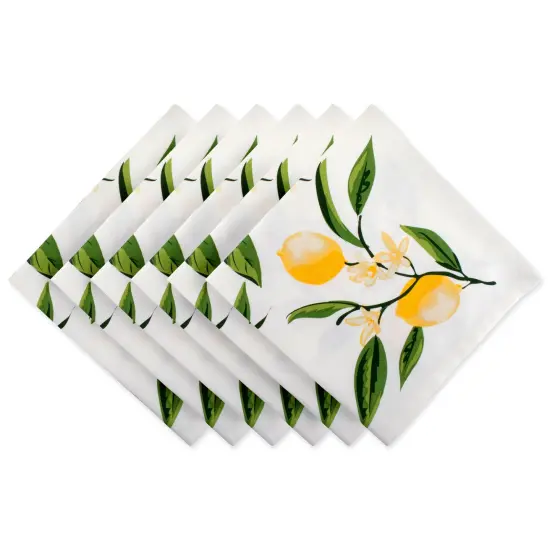 DII Lemon Bliss Print Napkin (Set of 6) {1}