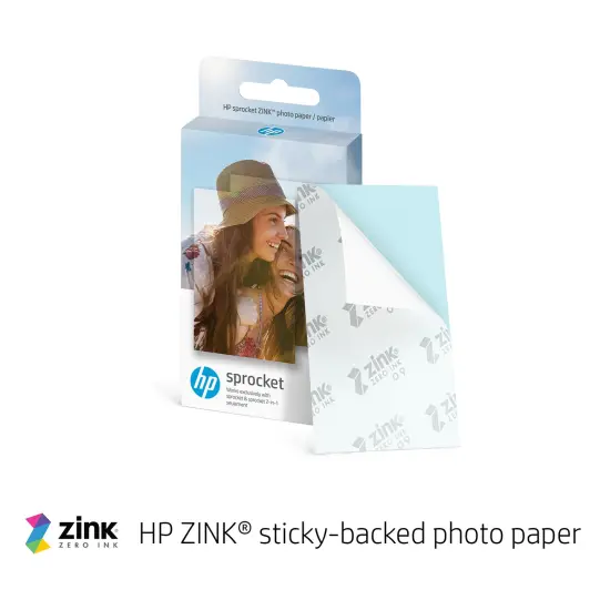 HP Sprocket Sticky Back Zink Photo Paper 2x3, Photo Paper Compatible with HP Sprocket Photo Printers {2}
