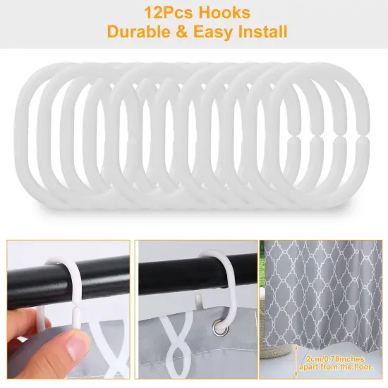 Eggracks by Global Phoenix Shower Curtain Waterproof 70x70' Inches Bathroom Shower Drape Liner Print Polyester Fabric Bathroom Curtain {5}