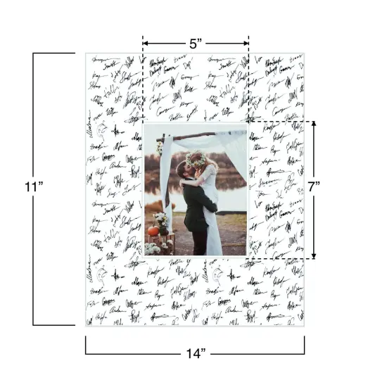 BarnwoodUSA Signature Mat for Weddings, Graduations, Special Moments Picture Frame (Mat Only) {2}