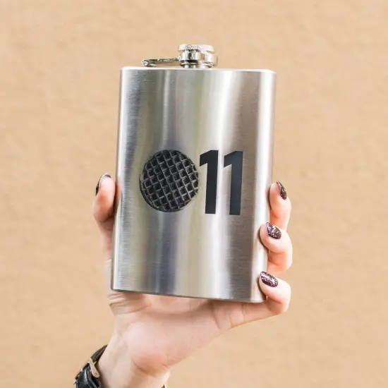 8oz 011 Stainless Steel Flask {3}