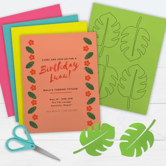 Printworks Tropical Paper, Includes Cherry, Coral, Green, Yellow and Teal Paper, 8 &frac12;&rdquo; x 11&rdquo;, 300 Sheets (00587) {5}