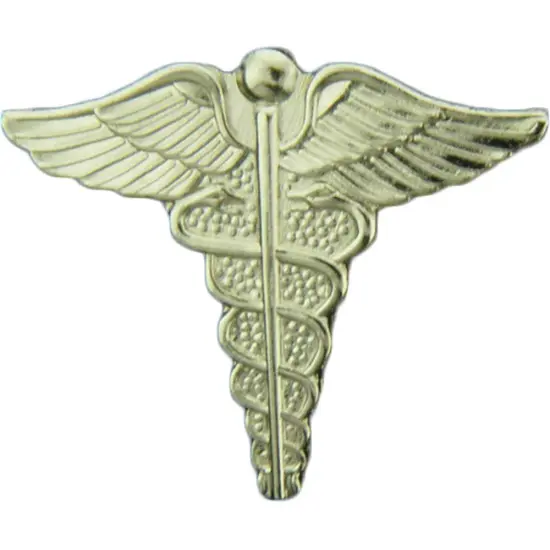 EagleEmblems P64048 PIN-Army,Medic,Caduceus (SLV) Mini (3/4'') {1}