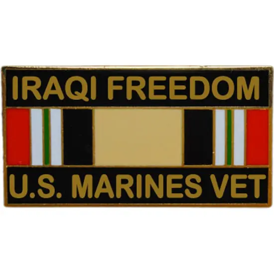 Eagle Emblems P12266 Pin-Iraqi Freed, Usmc, Vet. (1-1/8") {1}