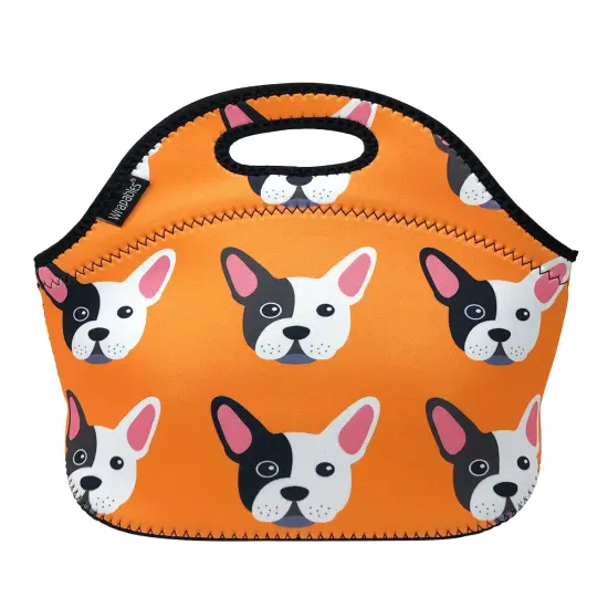 Wrapables Insulated Neoprene Lunch Bag Boston Terrier {1}