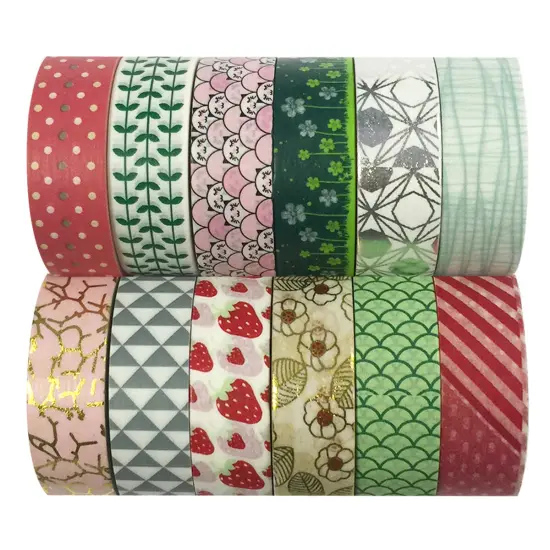 Wrapables WPSET50 Washi Masking Tape Collection (Set of 12) {1}
