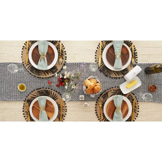 DII Black Checker Washed Waffle Dishtowel (Set of 2) {6}