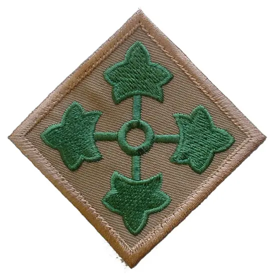 U.S. Army 4th Infantry Division Patch Green & Brown3" {1}