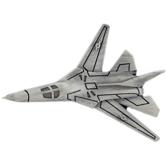 F-111 Aardvark Airplane Pin Pewter 1 1/2" {1}