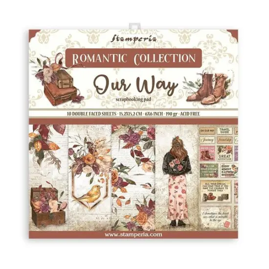 Stamperia Romantic Collection: Our Way 6x6 Paper Pack {1}