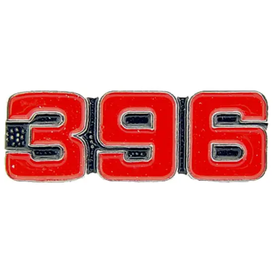 EagleEmblems P05997 PIN-CAR,Number,396 RED (1'') {1}
