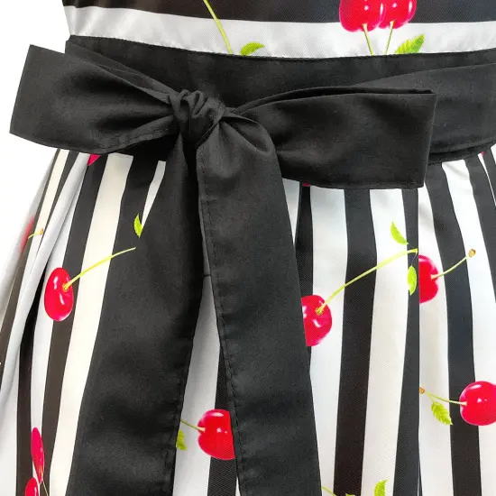 Wrapables Cherries and Stripes Flirty Apron {3}