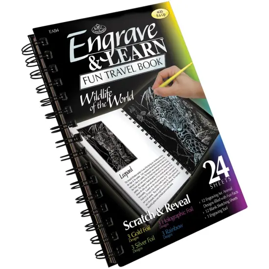 Royal & Langnickel(R) Engraving Art Travel Book-Wildlife Of The World {2}