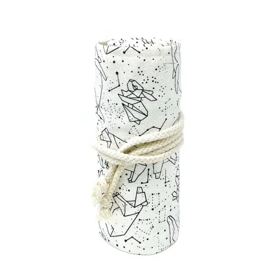 Wrapables Pencil Roll Organizer, Colored Pencil Wrap Pouch (72 slots) Galactic Animals {5}