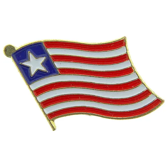 Liberia Flag Pin 1" {1}