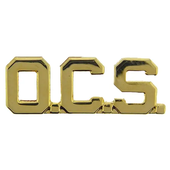 O.C.S. Letters Pin Gold Plated 1" {1}
