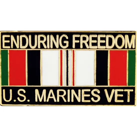 EagleEmblems P12271 Pin-Endur.Freed,USMC,Vet. (1.125'') {1}