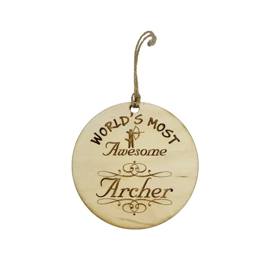 Worlds most Awesome Archer - Ornament {1}