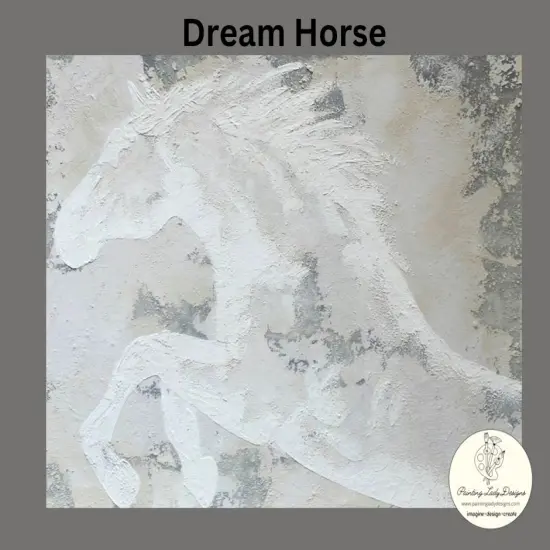 Dream Horse(Cheval de r&ecirc;ve) - Art paper for Decoupage and Mixed Media - 18x24 {1}