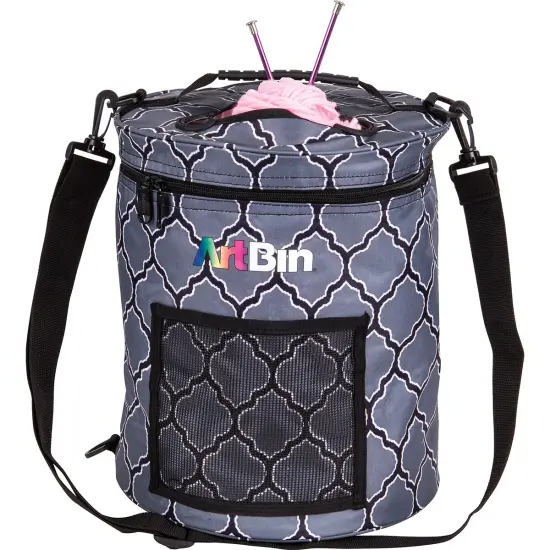 ArtBin Yarn Drum 12"X12.75"-Gray Print {2}