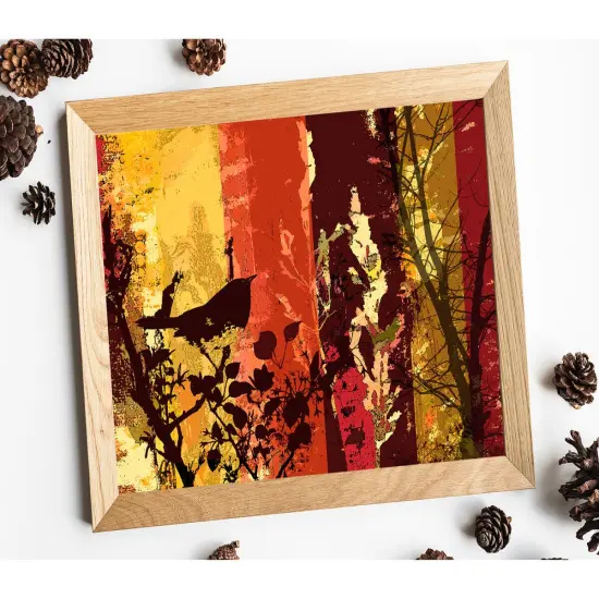 Blackbird Singing Art paper for Decoupage and Mixed Media {2}