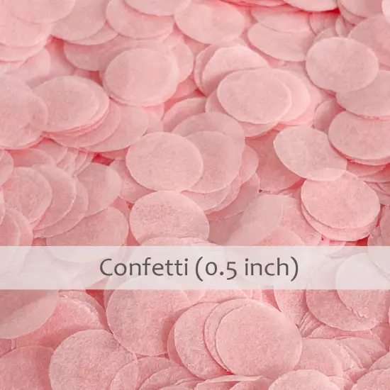 Wrapables Round Tissue Paper Confetti 0.5" Circle Confetti Pink {2}