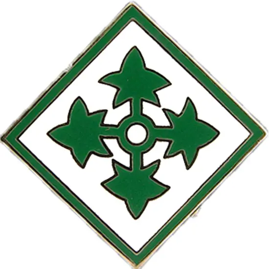 EagleEmblems P14650 PIN-Army,004TH INF.DIV. (1'') {1}