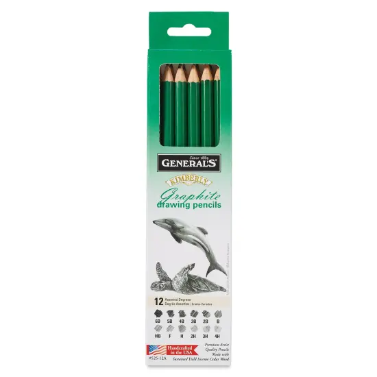 General's Kimberly Graphite Pencils Set - Drawing Pencils, Pkg of 12 {1}