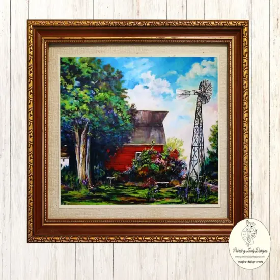 Barn & Windmill- Art paper for Decoupage and Mixed Media {3}