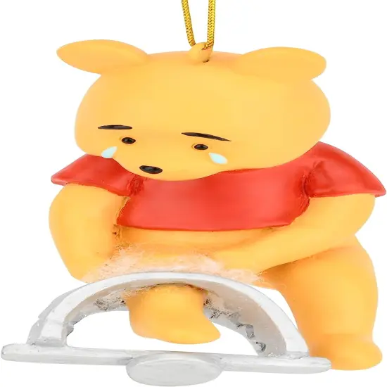 Tree Buddees Winne The Pooh Caught in a Bear Trap Funny Christmas Ornament Decoration {4}