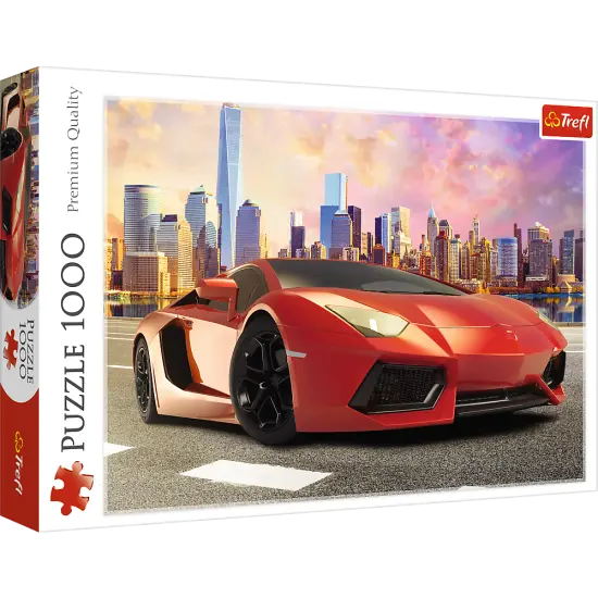 1000 Piece Jigsaw Puzzles- Sunset ride, fast car, Moto puzzle, Adult Puzzle, Trefl 10601 {1}