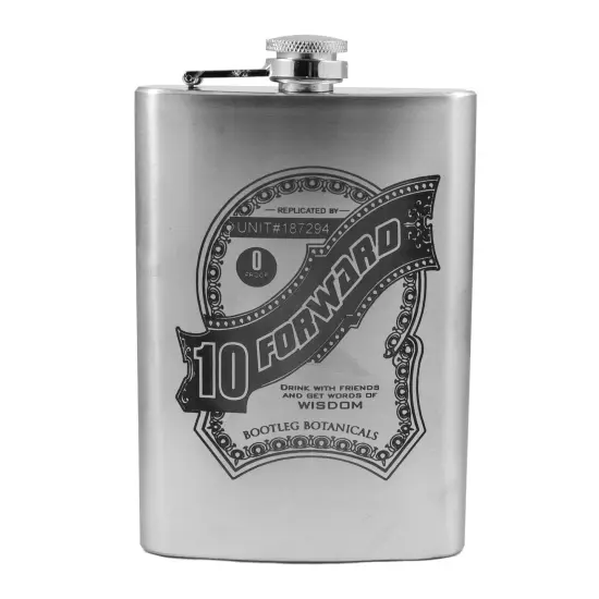 8oz 10 Forward Stainless Steel Flask {1}