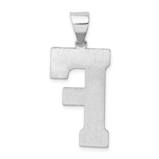 Sterling Silver Initial F Charm Jewerly 35mm x 15mm {3}