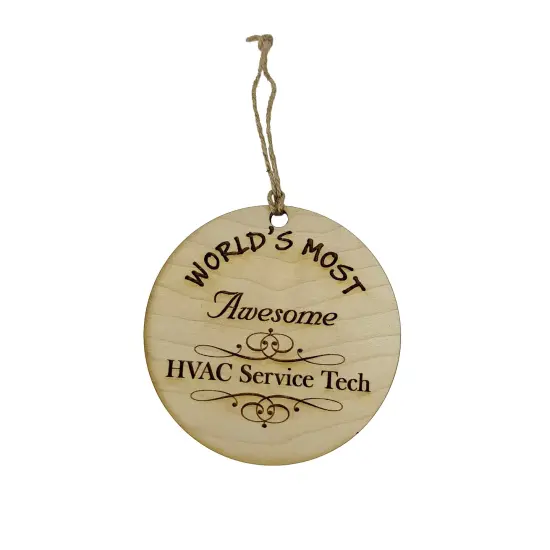 Worlds most Awesome HVAC Service Tech - Ornament {1}