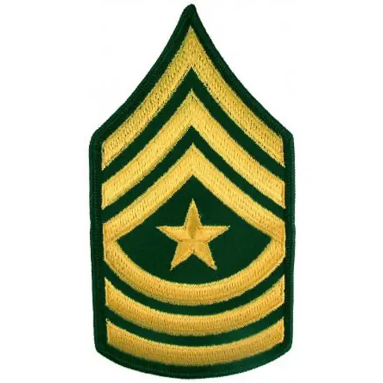 U.S. Army Pair Sergeant Major Dress Green Patches 3" {1}