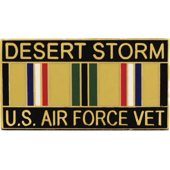 EagleEmblems P12261 Pin-DEST.Storm,USAF,Vet. (1.125'') {1}
