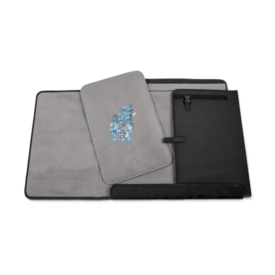 Jumbl Velcro Puzzle Portfolio Caddy, Puzzle Holder W/Puzzle Trays & Handle for 1,500-Piece PuzzlesBlack {1}