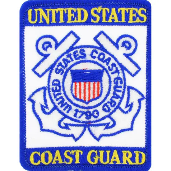 U.S. Coast Guard Semper Paratus Patch Red & White 3" {1}