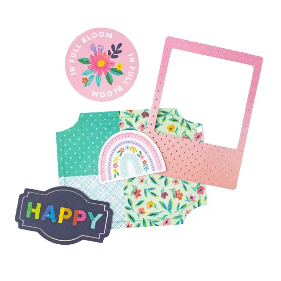 Paige Evans Blooming Wild Ephemera Cardstock Die-Cuts-Icons W/Holographic Foil Accents {3}
