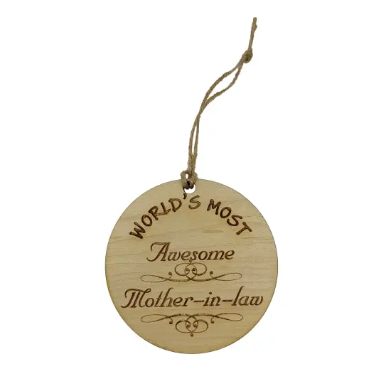 Worlds most Awesome Mother-in-Law - Ornament {1}