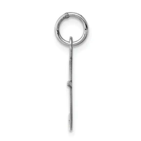 Sterling Silver Medium Script Initial Letter F Charm Jewerly 18mm x 13mm {4}