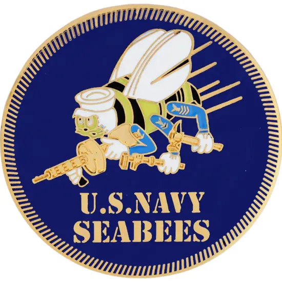 U.S. Navy Seabees Logo Pin 1 1/2" {1}